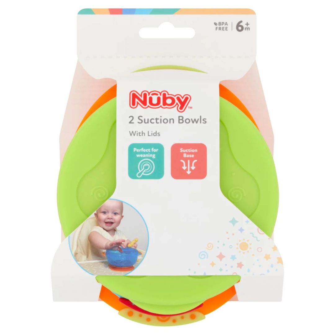 Nuby Stackable Suction Bowls 